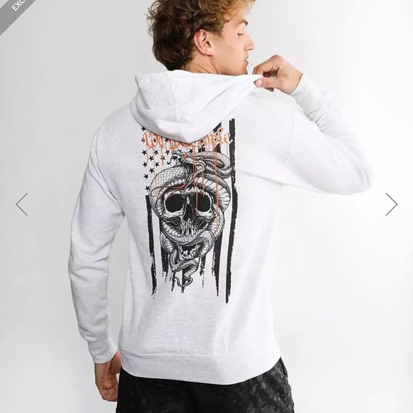 Buckle Other - Buckle Howitzer - Ash Wrapped Flag Hooded Sweatshirt
